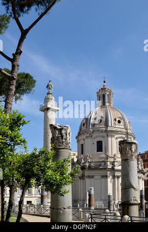 Trajan Forum, Foro di Traiano in Rom, Italien, Europa Stockfoto