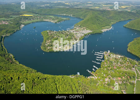 Die Halbinsel Scheid, Edersee See, Rehbach, Nationalpark Kellerwald, Nordhessen Stockfoto