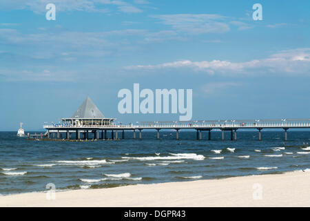 Heringsdorf Pier, Heringsdorf, Usedom, Mecklenburg-Western Pomerania, Deutschland Stockfoto