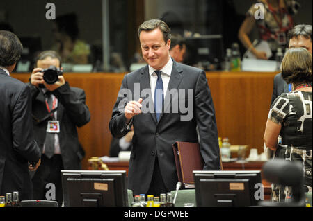 Brüssel, Bxl, Belgien. 24. Oktober 2013. Der britische Premierminister David Cameron zu Beginn der EU-Gipfel in Brüssel am 24.10.2013 von Wiktor Dabkowski Credit: Wiktor Dabkowski/ZUMAPRESS.com/Alamy Live News Stockfoto