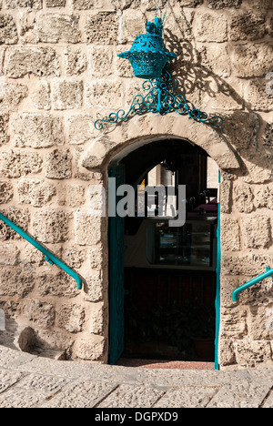 Alte Tür in Tel Aviv Jafa. Jaffa ist eine südliche, älteste Teil von Tel Aviv - Jaffa Gemeinde, eine alte Hafenstadt Stockfoto