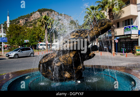 Kaplumbaga Heykeli (Turtle Statue) Dalyan, Türkei. Stockfoto