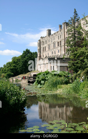 Burg von Mühle Bauerngärten Warwick Warwickshire England UK Stockfoto