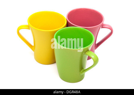 Drei Kaffeetassen Stockfoto