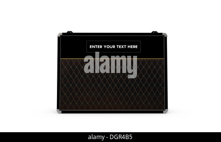 Gitarren-Amp isoliert auf weißem Hintergrund Stockfoto