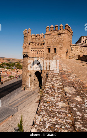 La Puerta del Sol de Toledo, Construcción Mudéjar del Siglo XIV, Kastilien-La Mancha, España Stockfoto