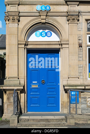 Trustee Savings Bank TSB Eingangstür Otley, Yorkshire, England, UK Stockfoto