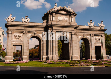 Puerta de Alcalá, Plaza De La Independencia, Madrid, España Stockfoto