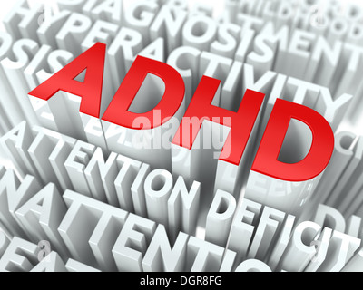 ADHS-Konzept. Stockfoto