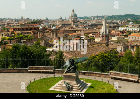 Skyline der Stadt vom Pincio-Hügel, Rom, Latium, Italien Stockfoto