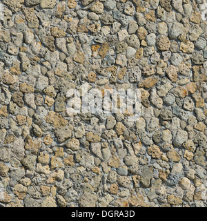 Wand von einem Sandstein ausgelegt. Nahtlose Textur. Stockfoto