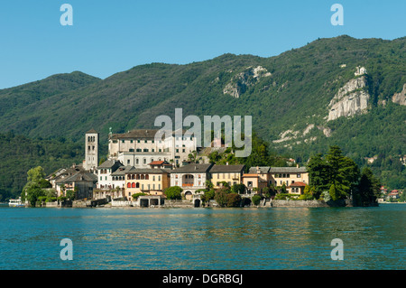 Isola San Giulio, Orta-See, Lombardei, Italien Stockfoto