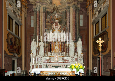 Altar der Kirche von St. Ignatius von Loyola, Görz, Friaul-Julisch Venetien, Italien Stockfoto