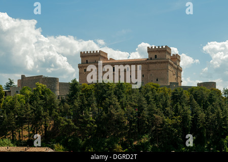 Piccolomini Schloss, Celano, Abruzzen, Italien Stockfoto