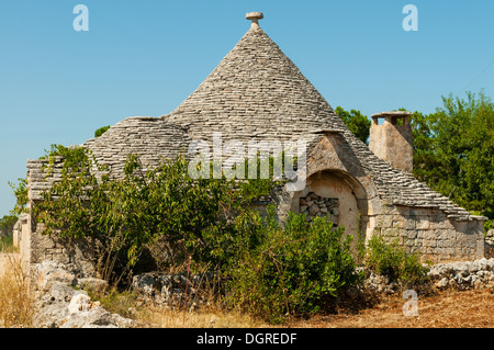 Alten Trulli in Alberobello, Apulien, Italien Stockfoto