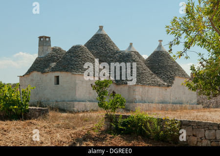 Alten Trulli in Alberobello, Apulien, Italien Stockfoto