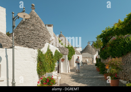 Trulli in Alberobello, Apulien, Italien Stockfoto