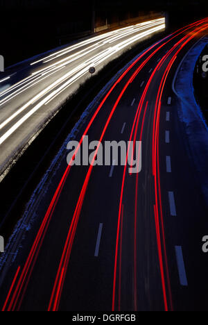 Rush Hour, Verkehr, Langzeitbelichtung, Kiel, schleswig-holstein Stockfoto