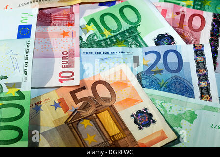 Euro-banknoten Stockfoto