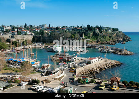 Kaleici, der alte Hafen von Antalya, Türkei, Asien Stockfoto