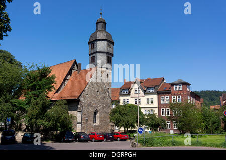 Senken Sie St. Aegidien Kirche, Hannoversch Münden, Niedersachsen, Deutschland Stockfoto