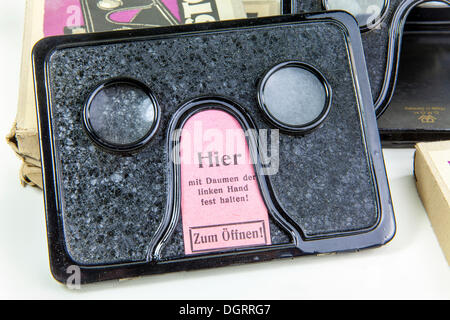 Stereoskopie, stereoskopische Bilder, 3D Foto-Viewer, historische 3D-Fotografie, um 1920 Stockfoto