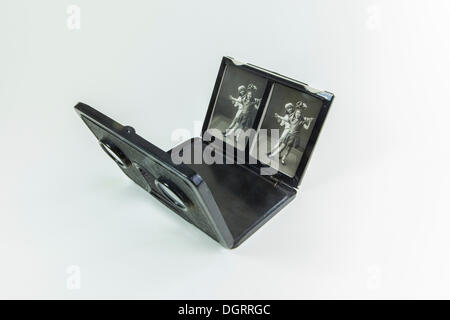 Stereoskopie, stereoskopische Bilder, 3D Foto-Viewer, historische 3D-Fotografie, um 1920 Stockfoto