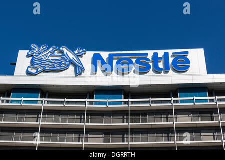 Nestlé-zentrale, Bürogebäude, Geschäftsviertel Niederrad, Frankfurt Am Main, Hessen, PublicGround Stockfoto