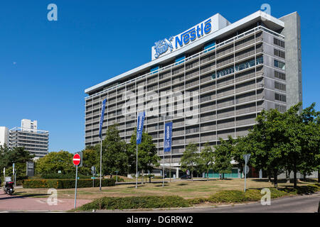 Nestlé-zentrale, Bürogebäude, Geschäftsviertel Niederrad, Frankfurt Am Main, Hessen, PublicGround Stockfoto