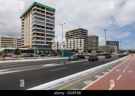 Die Uferpromenade Ave de Canarias, Las Palmas, Gran Canaria, Kanarische Inseln, Spanien, Europa, PublicGround Stockfoto