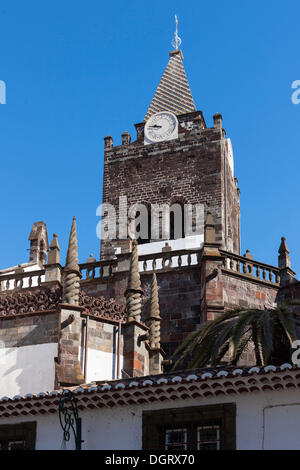 Kathedrale Sé, Rua da Se, im historischen Zentrum von Funchal, Santa Luzia, Funchal, Madeira, Portugal Stockfoto