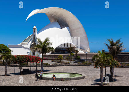 Auditorio de Tenerife, Konzertsaal, entworfen von Santiago Calatrava, Santa Cruz De Tenerife, Teneriffa, Kanarische Inseln, Spanien Stockfoto