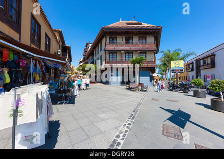 Altes Herrenhaus in der Altstadt, Puerto De La Cruz, San Telmo, Puerto De La Cruz, Teneriffa, Kanarische Inseln, Spanien Stockfoto