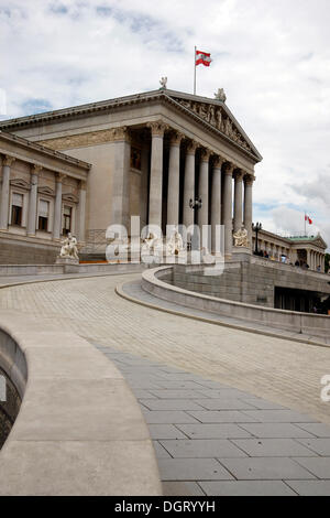 Parlament mit Pallas Athene, Wien, Österreich, Europa Stockfoto