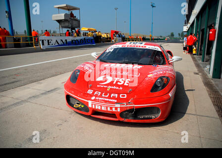 Ferrari Auto, Ferrari Challenge auf dem Misano World Circuit, Italien, Europe Stockfoto