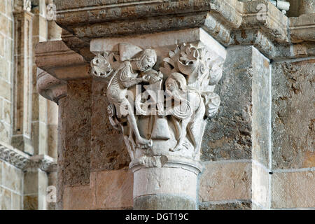 Basilika von Sainte Marie-Madeleine in Vezelay, mystische Mühle Hauptstadt, Burgund, Departement Yonne, Frankreich, Europa Stockfoto