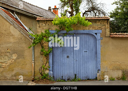 Altpörtel, Champagner Dorf Verzenay, Via Francigena, Reims, Departement Marne, Region Champagne-Ardenne, Frankreich, Europa Stockfoto