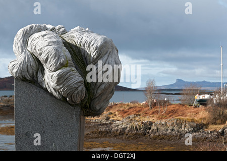 Die tschechische Denkmal am Arisaig, Highland, Schottland, Großbritannien.  Um die tschechoslowakischen Soldaten gedenken, die hier in 1941-43 ausgebildet. Stockfoto