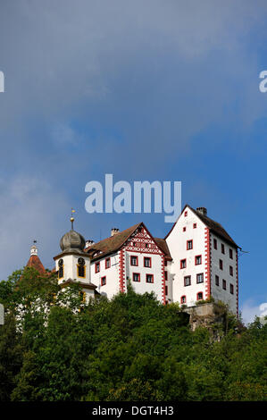 Burg Egloffstein Burg, Hochmittelalter erwähnt 1358, Egloffstein, Franken, Oberbayern Stockfoto