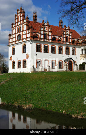 Schloss Basedow Burg, Basedow, Mecklenburgische Schweiz, Mecklenburg-Western Pomerania, Deutschland Stockfoto