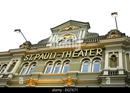 St. Pauli-Theater auf der Reeperbahn Stadtteil für Straße, St. Pauli, Hamburg Stockfoto