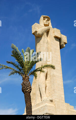 Christopher Columbus-Statue in Huelva, Costa De La Luz, Huelva, Andalusien, Spanien, Europa Stockfoto