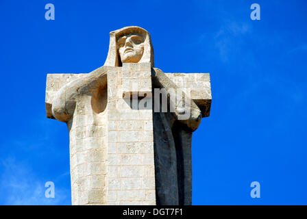 Christopher Columbus-Statue in Huelva, Costa De La Luz, Huelva, Andalusien, Spanien, Europa Stockfoto