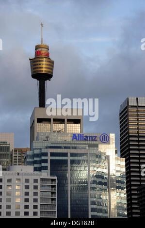 Sydney Tower, AMP-Fernsehturm, Central Business District, CBD, Sydney City, Sydney, New South Wales, NSW, Australien Stockfoto