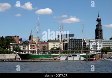 Museum Schiff Rickmer Rickmers, Hafen-Meile, Hamburg Stockfoto