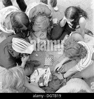 Junge Menschen bei der Weltfestspiele der Jugend, eine kommunistische Jugend-Festival, 1973, Berlin, DDR, DDR Stockfoto