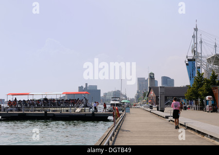 Strandpromenade, Hafen von Toronto, Ontario, Kanada Stockfoto