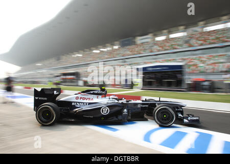 Großraum Noida, Indien. 25. Oktober 2013. Valtteri Bottas (FIN), Williams F1 Team - Formel 1-Weltmeisterschaft 2013 - Runde 16 indischen Grand Prix in Buddh International Circuit, Großraum Noida, Indien. Bildnachweis: Dpa picture Alliance/Alamy Live News Stockfoto