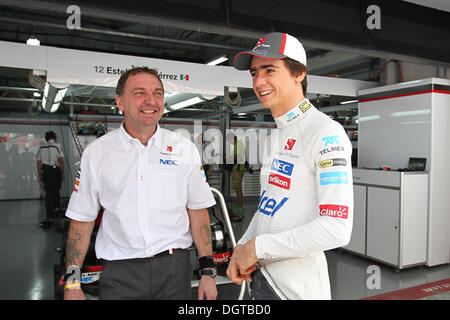 Großraum Noida, Indien. 25. Oktober 2013. Esteban Gutierrez (MEX), Sauber F1 Team - Formel 1-Weltmeisterschaft 2013 - Runde 16 indischen Grand Prix in Buddh International Circuit, Großraum Noida, Indien. Bildnachweis: Dpa picture Alliance/Alamy Live News Stockfoto