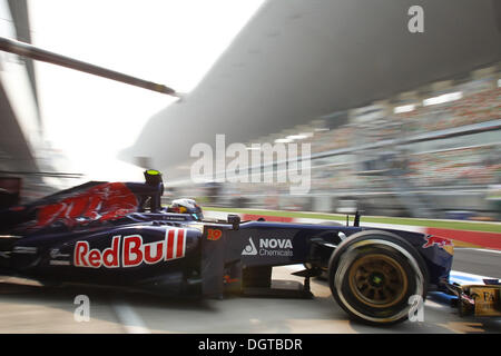 Großraum Noida, Indien. 25. Oktober 2013. Daniel Ricciardo (AUS), Scuderia Toro Rosso - Formel 1-Weltmeisterschaft 2013 - Runde 16 indischen Grand Prix in Buddh International Circuit, Großraum Noida, Indien. Bildnachweis: Dpa picture Alliance/Alamy Live News Stockfoto